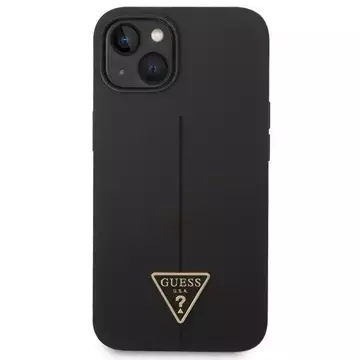 Etui Guess GUHCP14MSLTGK do Apple iPhone 14 Plus 6,7" czarny/black hardcase Silicone Triangle