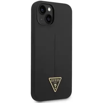 Etui Guess GUHCP14MSLTGK do Apple iPhone 14 Plus 6,7" czarny/black hardcase Silicone Triangle