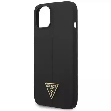 Etui Guess GUHCP14MSLTGK do Apple iPhone 14 Plus 6,7" czarny/black hardcase Silicone Triangle