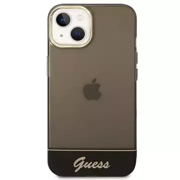 Etui Guess GUHCP14SHGCOK do Apple iPhone 14 6,1" czarny/black hardcase Translucent