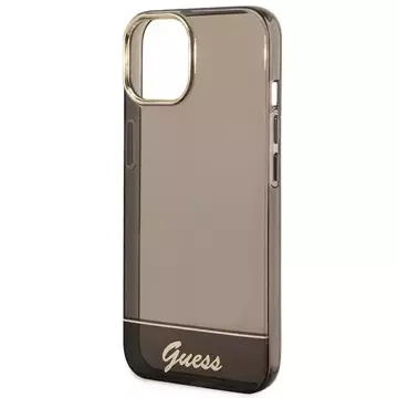 Etui Guess GUHCP14SHGCOK do Apple iPhone 14 6,1" czarny/black hardcase Translucent