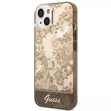 Etui Guess GUHCP14SHGPLHC do Apple iPhone 14 6,1" ochre hardcase Porcelain Collection