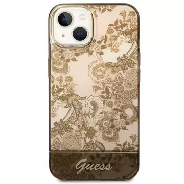 Etui Guess GUHCP14SHGPLHC do Apple iPhone 14 6,1" ochre hardcase Porcelain Collection