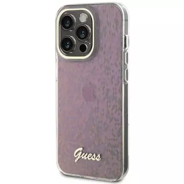 Etui Guess GUHCP15LHDECMP do iPhone 15 Pro 6.1" różowy/pink hardcase IML Faceted Mirror Disco Iridescent