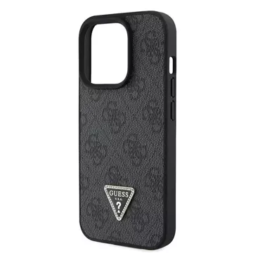 Etui Guess GUHCP15LP4TDSCPK do iPhone 15 Pro 6.1" czarny/black hardcase Crossbody 4G Metal Logo