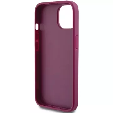 Etui Guess GUHCP15SHG4SGU do iPhone 15 6.1" fioletowy/purple hardcase Glitter Script Big 4G