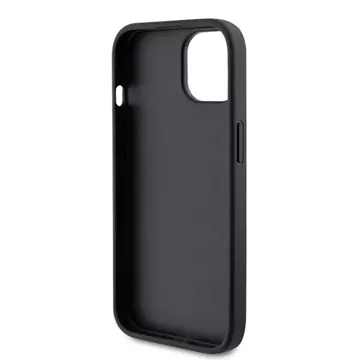 Etui Guess GUHCP15SPS4DGPK do iPhone 15 6.1" czarny/black hardcase Strass Metal Logo