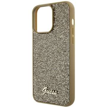 Etui Guess GUHCP15XPMSDGSD do iPhone 15 Pro Max 6.7" złoty/gold hardcase Disco Metal Script