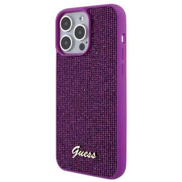 Etui Guess GUHCP15XPMSDGSF do iPhone 15 Pro Max 6.7" fuksja/fuschia hardcase Disco Metal Script