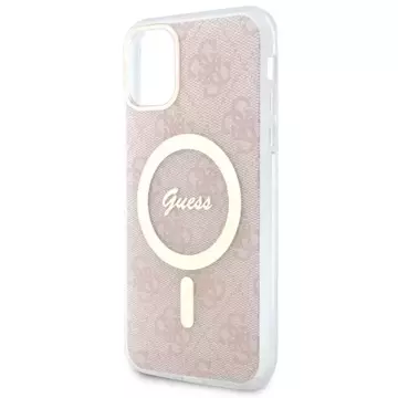 Etui Guess GUHMN61H4STP do iPhone 11 6.1"  hardcase 4G MagSafe