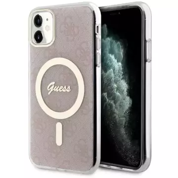 Etui Guess GUHMN61H4STP do iPhone 11 6.1"  hardcase 4G MagSafe