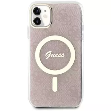 Etui Guess GUHMN61H4STP do iPhone 11 6.1"  hardcase 4G MagSafe