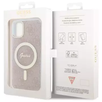 Etui Guess GUHMN61H4STP do iPhone 11 6.1"  hardcase 4G MagSafe