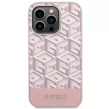 Etui Guess GUHMP14LHGCFSEP do iPhone 14 Pro 6,1" hard case GCube Stripes MagSafe