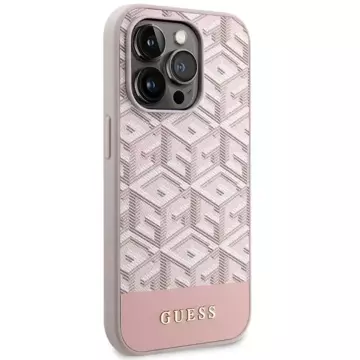 Etui Guess GUHMP14LHGCFSEP do iPhone 14 Pro 6,1" hard case GCube Stripes MagSafe