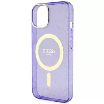 Etui Guess GUHMP14MHCMCGU do iPhone 14 Plus 6.7" hardcase Glitter Gold MagSafe