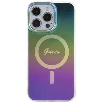 Etui Guess GUHMP15LHITSK do iPhone 15 Pro 6.1" wielokolorowy/rainbow hardcase IML Iridescent MagSafe