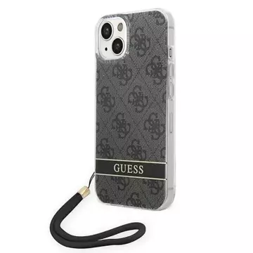 Etui Guess GUOHCP14MH4STK do Apple iPhone 14 Plus 6,7" czarny/black hardcase 4G Print Strap