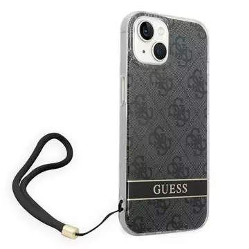 Etui Guess GUOHCP14MH4STK do Apple iPhone 14 Plus 6,7" czarny/black hardcase 4G Print Strap