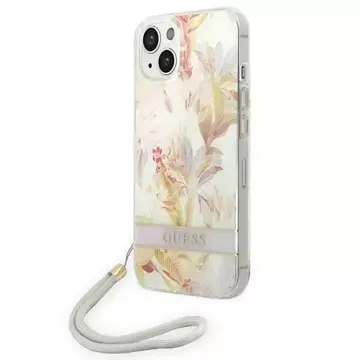 Etui Guess GUOHCP14MHFLSU do Apple iPhone 14 Plus 6,7" fioletowy/purple hardcase Flower Strap