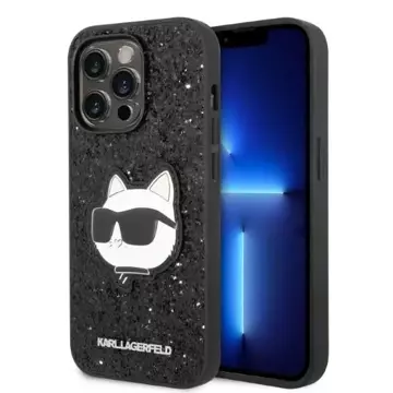 Etui Karl Lagerfeld KLHCP14LG2CPK do iPhone 14 Pro 6,1" hardcase Glitter Choupette Patch