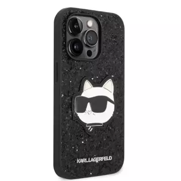 Etui Karl Lagerfeld KLHCP14LG2CPK do iPhone 14 Pro 6,1" hardcase Glitter Choupette Patch