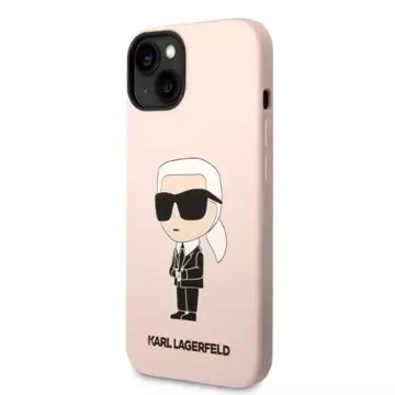 Etui Karl Lagerfeld KLHCP14MSNIKBCP do iPhone 14 Plus 6,7" hardcase Silicone Ikonik