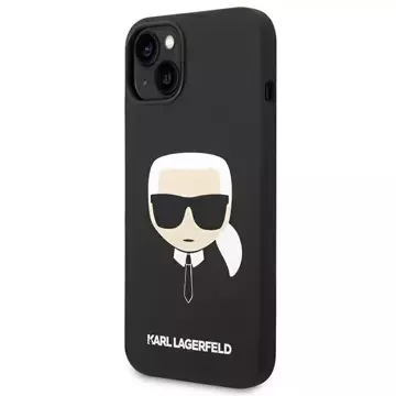 Etui Karl Lagerfeld KLHMP14MSLKHBK do iPhone 14 Plus 6,7" hardcase Silicone Karl`s Head Magsafe