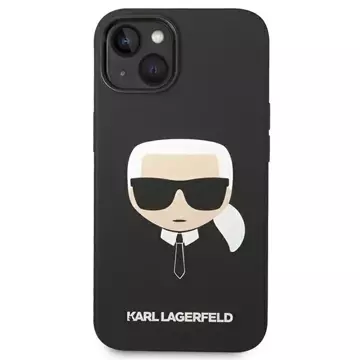 Etui Karl Lagerfeld KLHMP14MSLKHBK do iPhone 14 Plus 6,7" hardcase Silicone Karl`s Head Magsafe