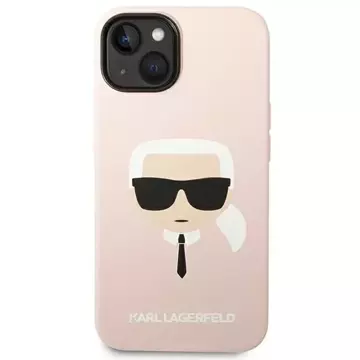 Etui Karl Lagerfeld KLHMP14MSLKHLP do iPhone 14 Plus 6,7" hardcase Silicone Karl`s Head Magsafe