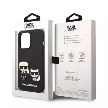 Etui Karl Lagerfeld KLHMP14XSSKCK do iPhone 14 Pro Max 6,7" hardcaseLiquid Silicone Karl