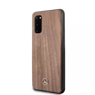 Etui Mercedes MEHCS62VWOLB do Samsung Galaxy S20 G980 hard case Wood Line Walnut