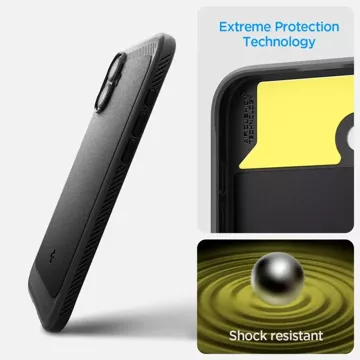 Etui Spigen Rugged Armor Mag Magsafe do Apple iPhone 16 Black