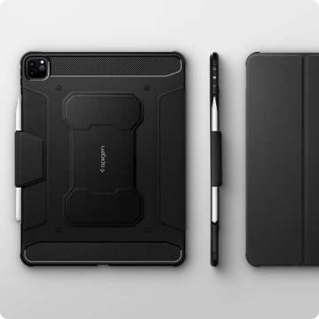 Etui Spigen Rugged Armor PRO Pencil do Apple iPad Pro 12.9 2021 Black