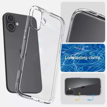 Etui Spigen Ultra Hybrid do Apple iPhone 16 Plus Crystal Clear