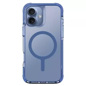 Etui UNIQ Combat do iPhone 16 6.1" Magclick Charging niebieski/pearl blue