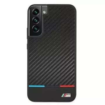 Etui hardcase BMW BMHCS22MPUCARTCBK do Galaxy S22  S906 M Collection Triangles  black/czarny