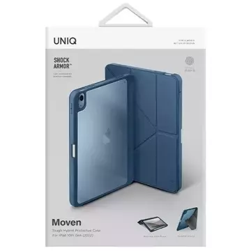 Etui na tablet UNIQ Moven do iPad 10 gen. (2022) niebieski/capri blu