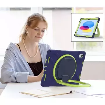 Etui na tablet X-Armor do Apple iPad 10.9 2022 NAVY/LIME