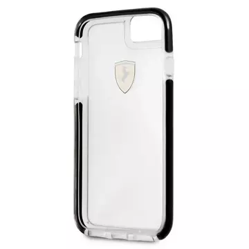 Etui na telefon Ferrari Hardcase iPhone 7/8 SE 2020 / SE 2022 Shockproof transparent black