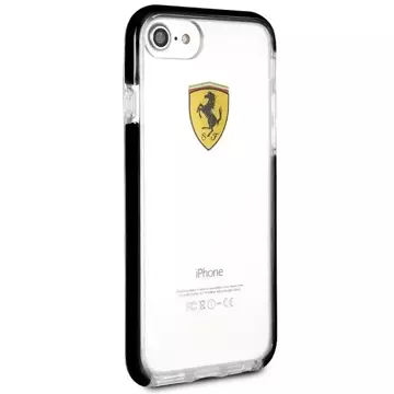 Etui na telefon Ferrari Hardcase iPhone 7/8 SE 2020 / SE 2022 Shockproof transparent black