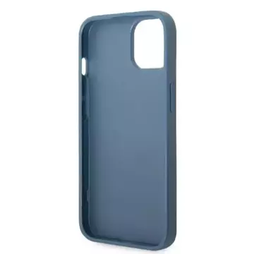 Etui na telefon Guess do iPhone 13 mini 5,4" niebieski/blue hardcase 4G Triangle Logo Cardslot