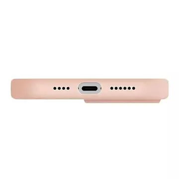 Etui na telefon UNIQ Lino Hue do Apple iPhone 14 Pro 6,1" Magclick Charging rózowy/blush pink