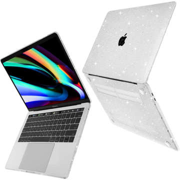 Etui obudowa Alogy Hard Case do Apple MacBook Pro 13 2016-2020 Glitter Clear