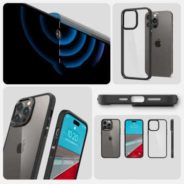 Etui obudowa case Spigen Ultra Hybrid do Apple iPhone 14 Pro Matte Black