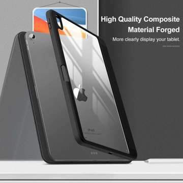 Etui ochronne Infiland Crystal Case Pencil do Apple iPad Air 4 2020 Black