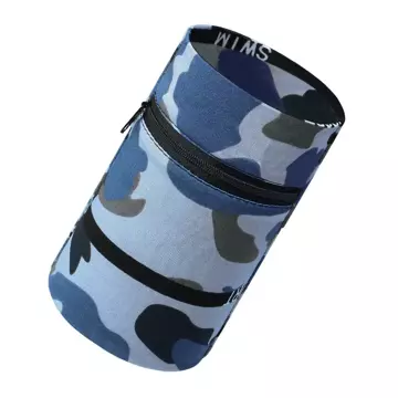 Fabric armband for running fitness camo blue