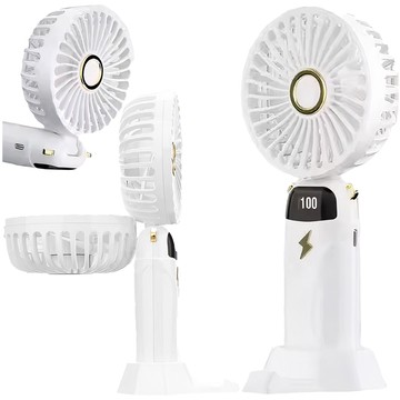 Fan fan handheld desk fan Alogy wireless portable standing with phone stand white