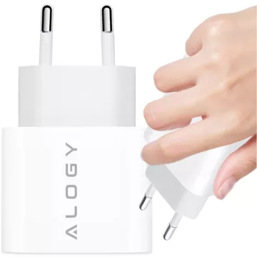 Fast 30W USB-C wall charger USB type C GaN PD for iPhone Alogy cube White USB-C cable 1m