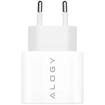 Fast 30W USB-C wall charger USB type C GaN PD for iPhone Alogy cube White USB-C cable 1m